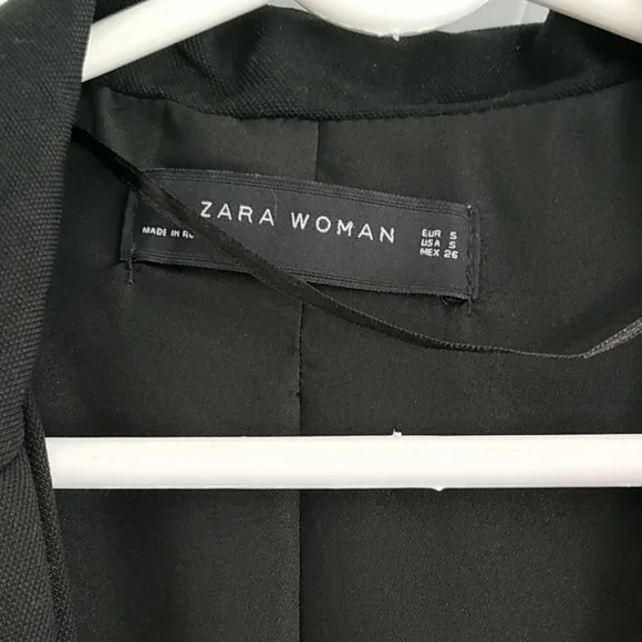 Zara Open draped front Light Blazer - Picture 6 of 9